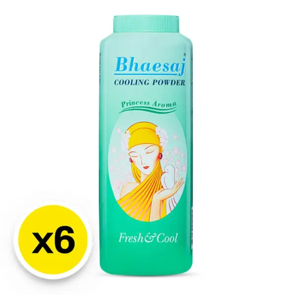 BHAESAJ Cooling Powder Princess Aroma 100 g x 6