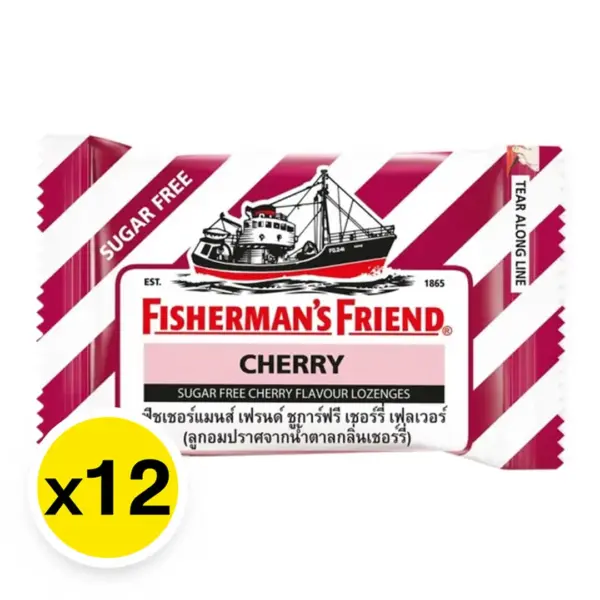 FISHERMAN'S FRIEND Sugar-Free Cherry Lozenges x 12