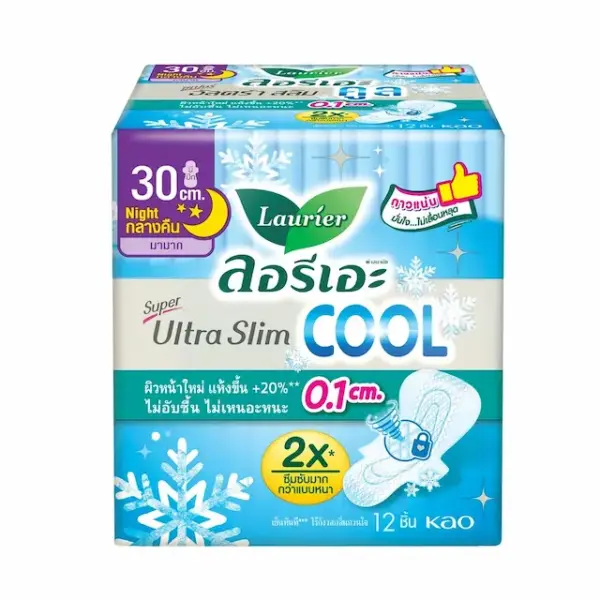 Laurier Super Ultra Slim Cool 30cm 12 pieces