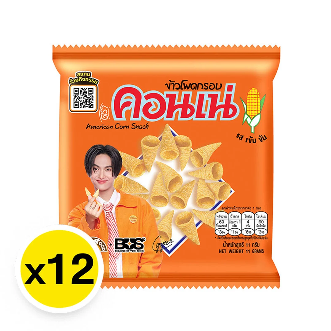 2. Corn Snack Original 11 g x 12 Conne Crispy Corn American Corn Snack 11 g. x 12 - Image 1