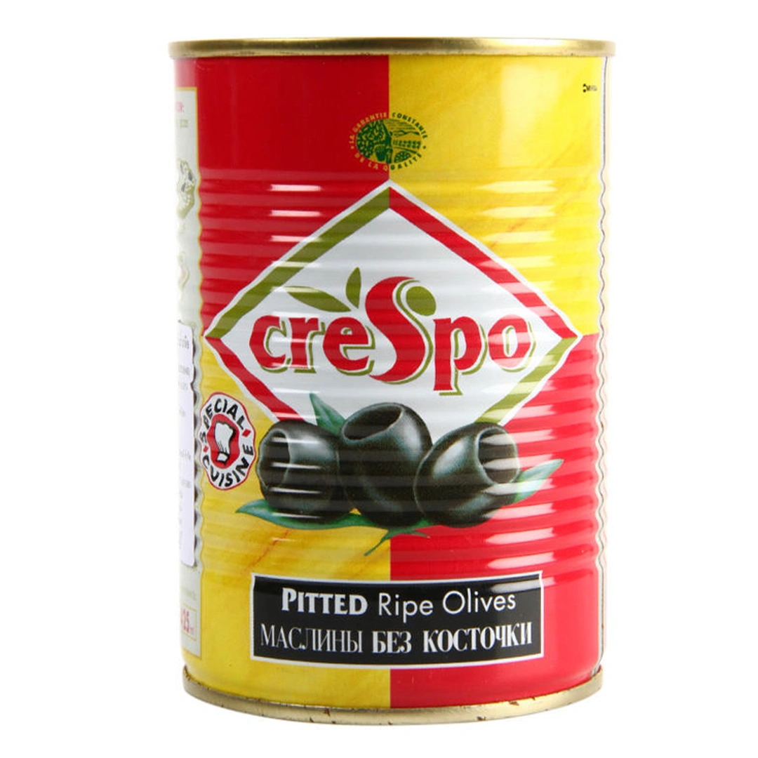 3 CRESPO BLACK PITTED OLIVE 425g เครสโป มะกอกดำไม่มีเมล็ด 425 กรัม - Image 1