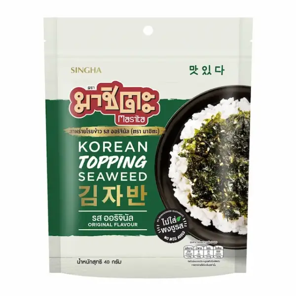 ท็อปปิ้งสาหร่ายเกาหลี รสออริจินัล 40 ก.