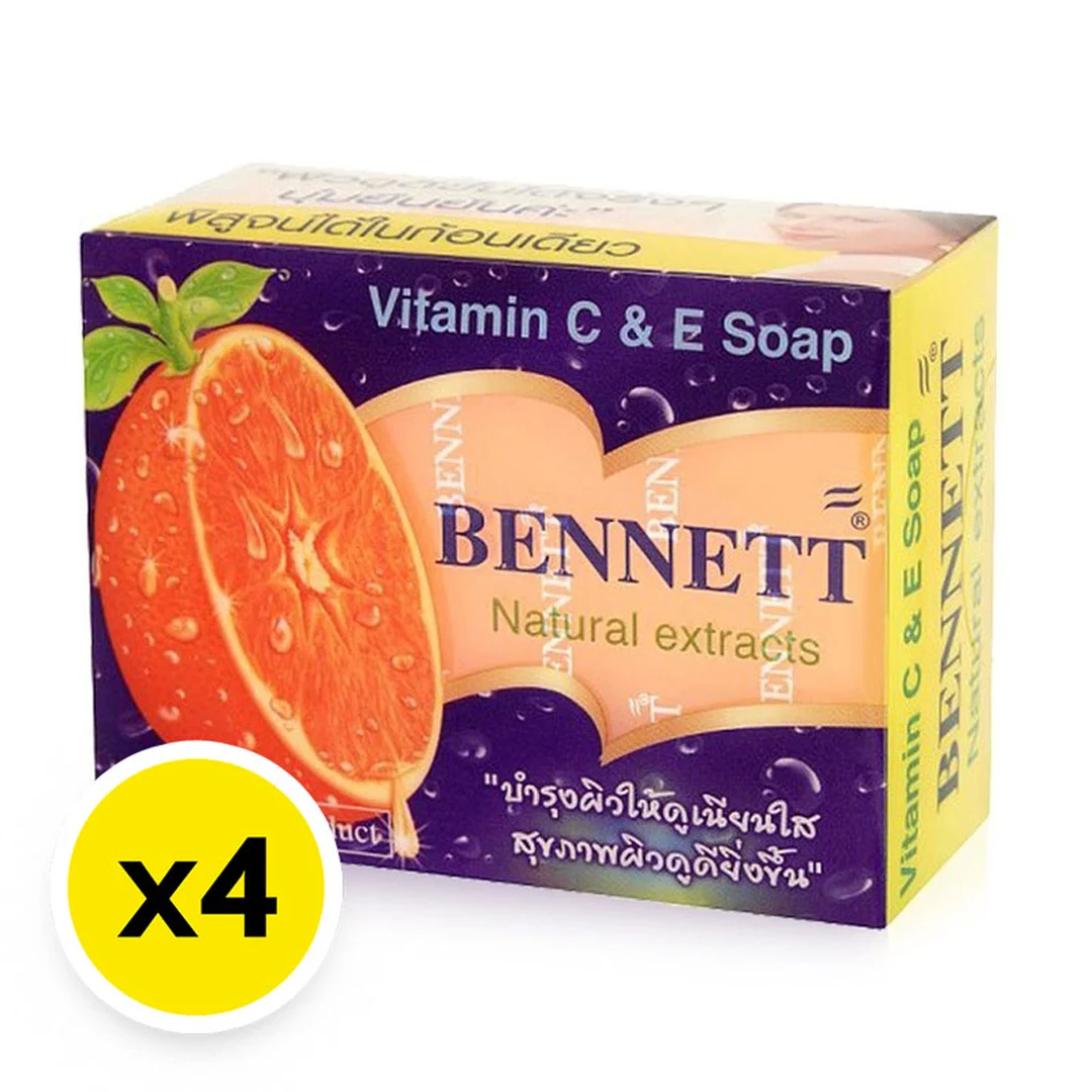 BENNETT Vitamin C and Vitamin E Bar Soap 130 g x 4