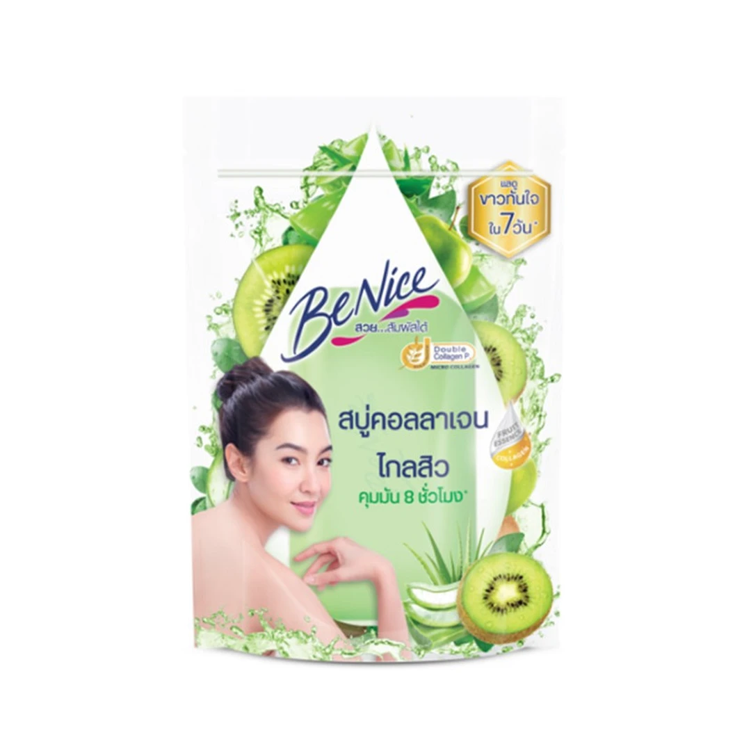 Benice Soap Fruit Collagen Kiwi & Aloevera 120 G