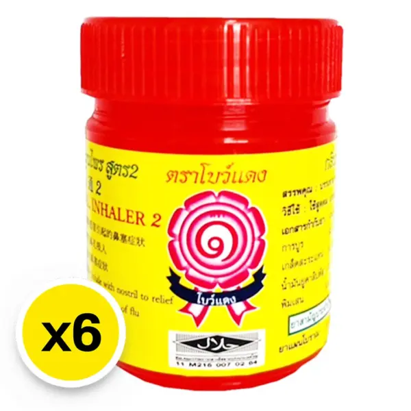 Bow Daeng Herbal Inhaler Red 5g x 6