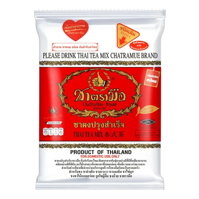 CHATRAMUE Tea Powder Red Label 400 g 1 ชาตรามือ ชาผงปรุงสำเร็จ 400 กรัม - Image 1