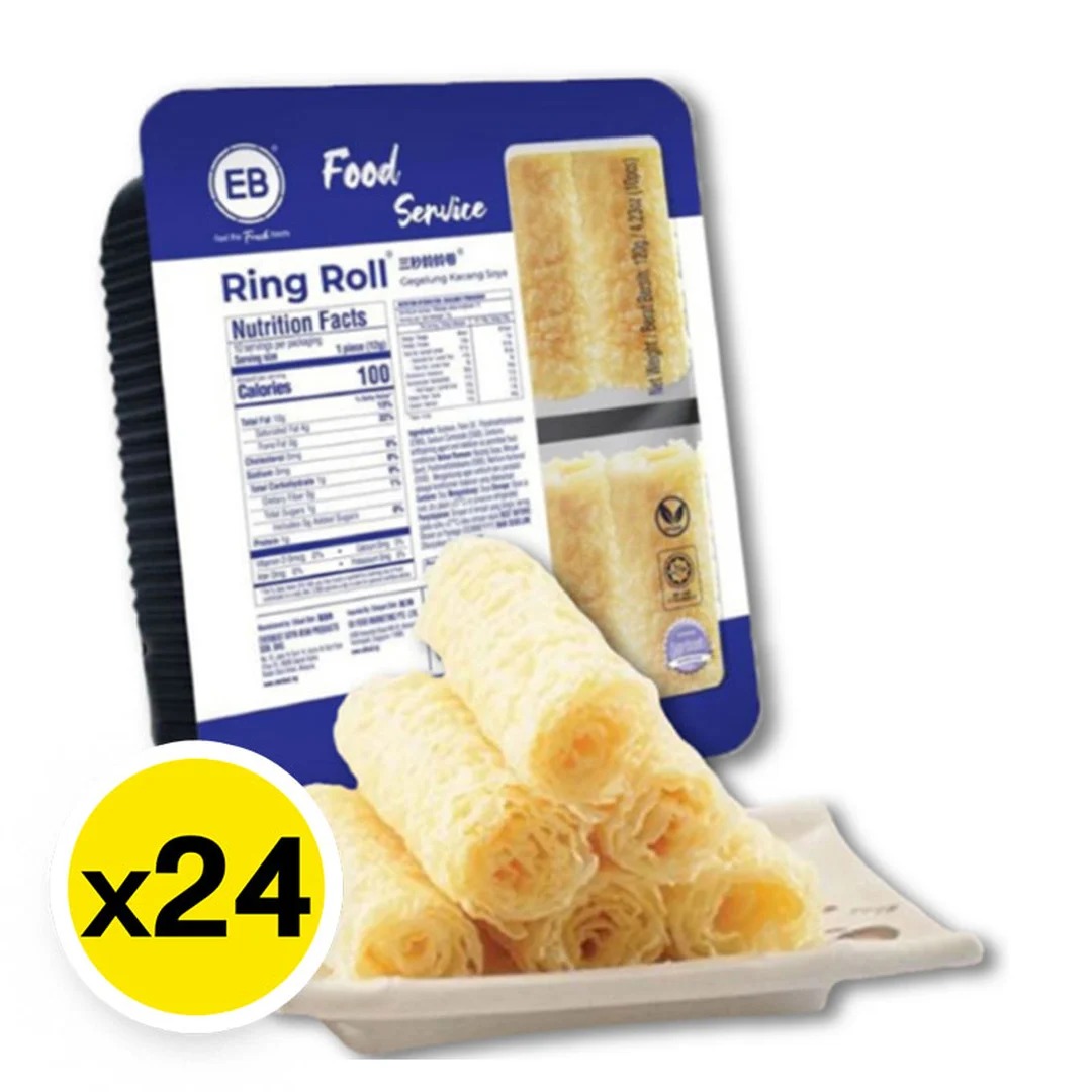 EB Ring Roll 120 g x 24 อีบี ริงโรลฟองเต้าหู้ม้วน 120 ก. x 24 - Image 1