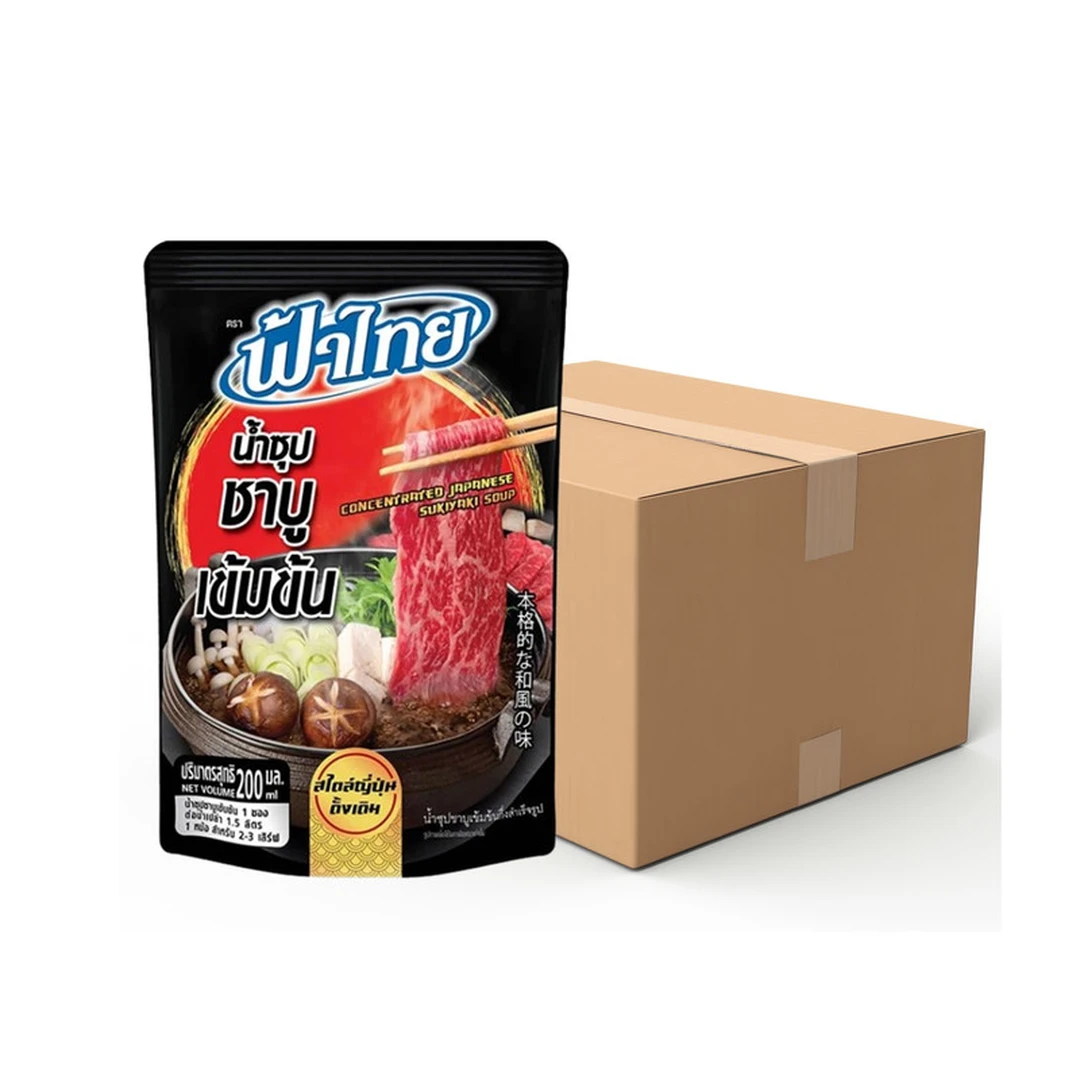 FATHAI Shabu Soup 200 ml x 24 ฟ้าไทย น้ำซุปชาบูเข้มข้น 200 มล. 24 - Image 1