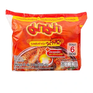 MAMA Instant Noodles Creamy Tom Yum Kung Flavor 55 g. Pack 6 (4)