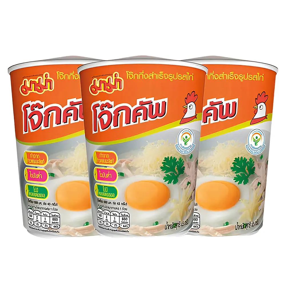 Mama Porridge Cup Chicken Flavor, Cup Type, 45 g., Pack of 3