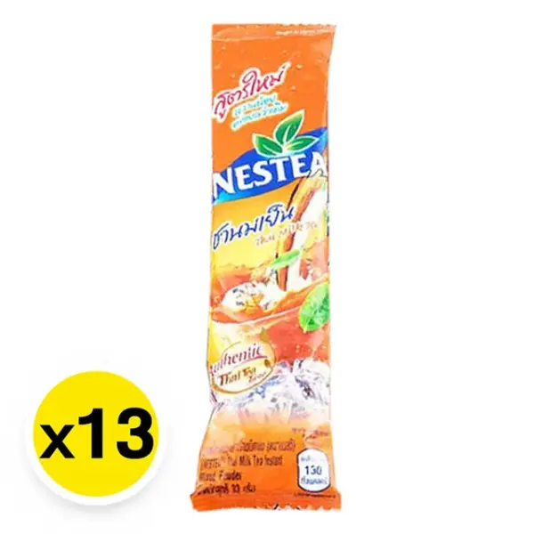 ชานมไทยสำเร็จรูป 33 กรัม 13 ซอง