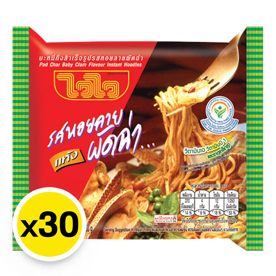Noodles Pad Char Baby Clam 60 g x 30