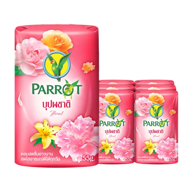 PARROT Soap Pink 55 g x 6-2