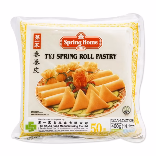 SPRING HOME Frozen Spring Roll Pastry Kulit Popia 6" 400 g