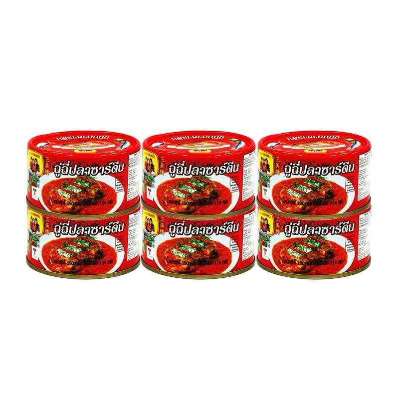 Sardines in Curry x 6 สามแม่ครัว ฉู่ฉี่ปลาซาร์ดีน 190 ก. x 6 - Image 1