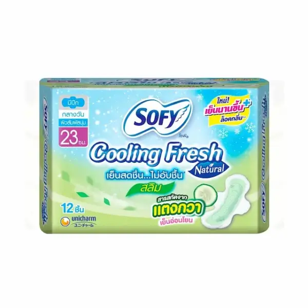 Sofy Cooling Fresh Natural Slim Wing 23 cm