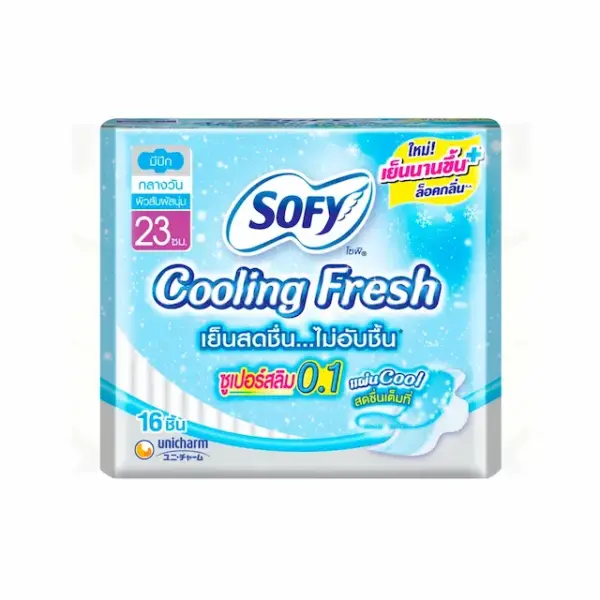 Sofy Cooling Fresh Super Slim 0.1 Wing 23 cm