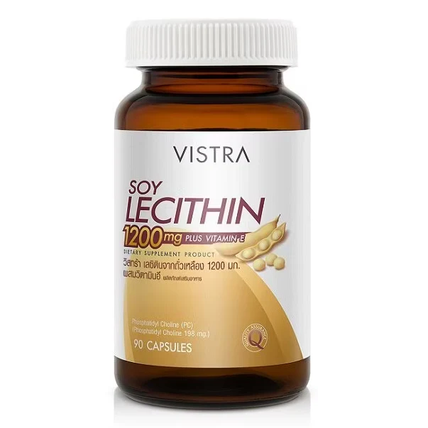 Soy Lecithin 1200mg Plus Vitamin E เลซิตินจากถั่วเหลือง 1200 มก. พร้อมวิตามินอี - Image 1