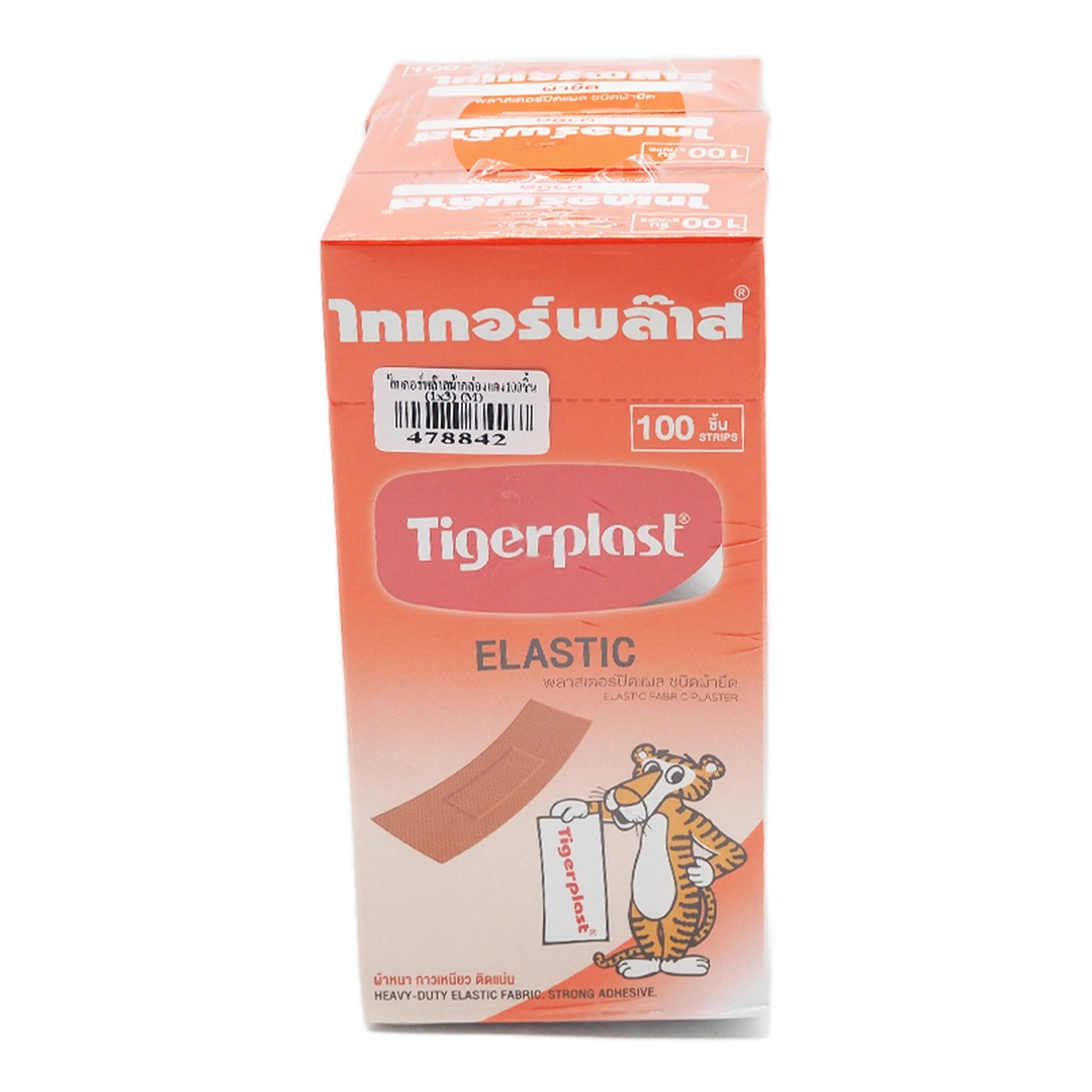 TIGERPLAST Elastic Fabric Adhesive Dressing 100 sheets x 3 3