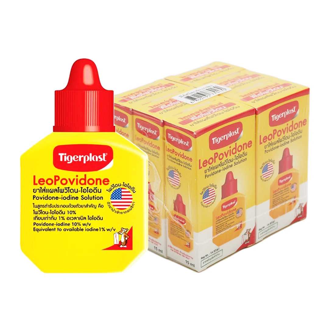TIGERPLAST Leo Povidone Povidone-Iodine Solution 15 ml x 61
