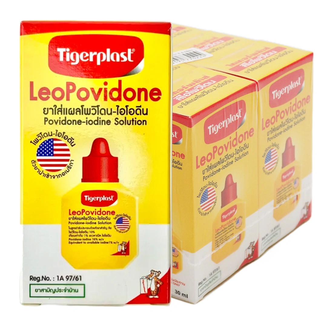 TIGERPLAST Leo Povidone Povidone-Iodine Solution 30 ml x 61