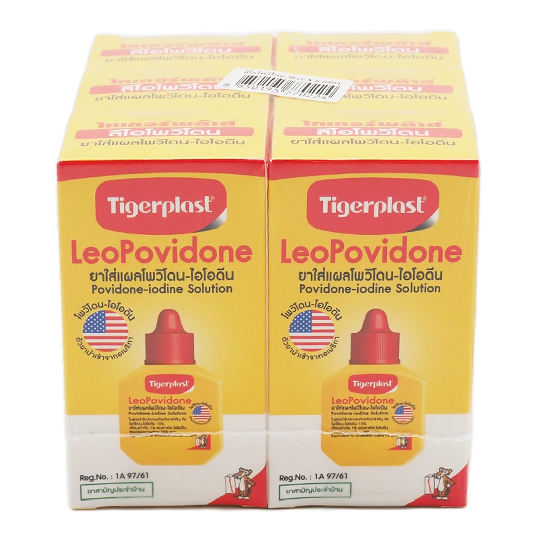 TIGERPLAST Leo Povidone Povidone-Iodine Solution 30 ml x 63