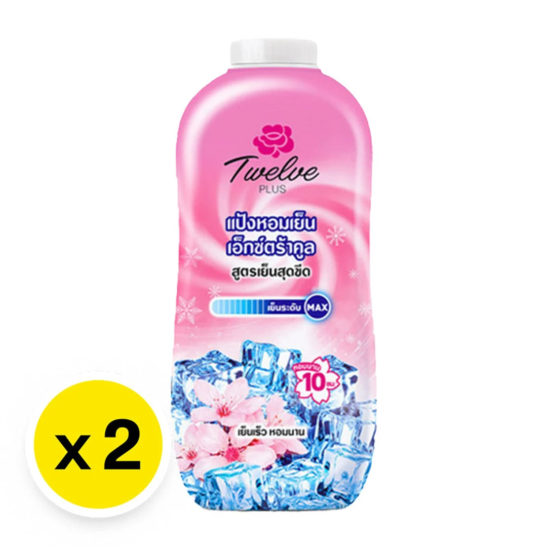 TWELVE PLUS Cool Powder Extra Cool Pink 270 g x 2