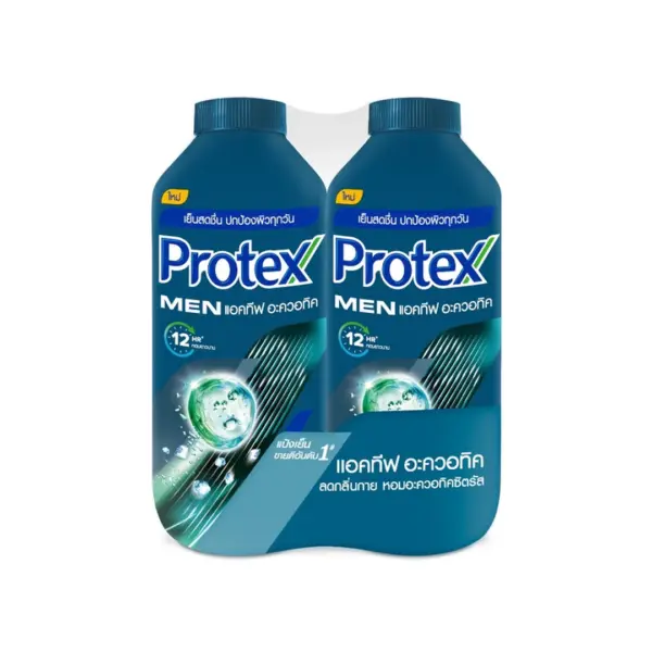 PROTEX Talcum Men Aquatic 280g Twin