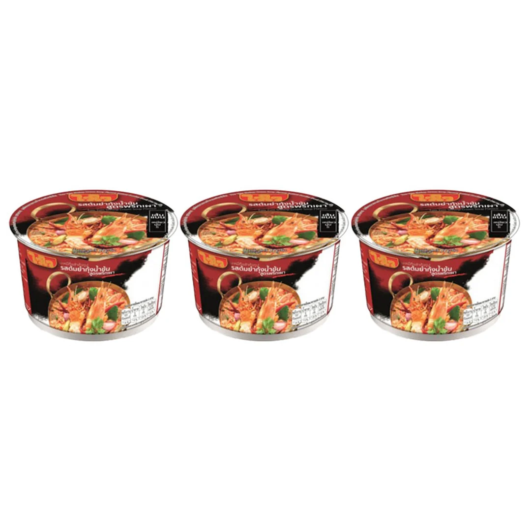 WAIWAI Instant Noodle Tom Yum Shrimp Cream Soup 70 g x 3 1