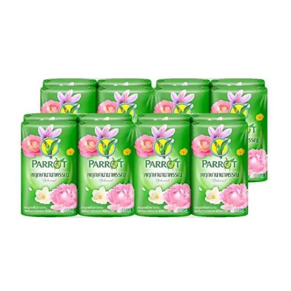PARROT Pruksa Nok Kaew Soap Pruksa Nanapran Green 105 g x 4