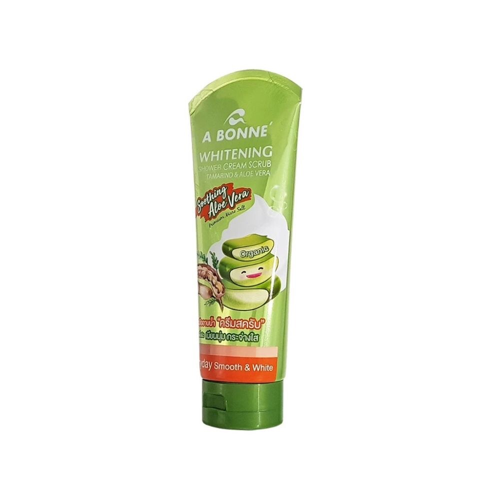 A BONNE Whitening Shower Cream Scrub Tamarind and Aloe vera 350 G. A Bonne Whitening Shower Cream Scrub Tamarind and Aloe Vera 350 g. - Image 1