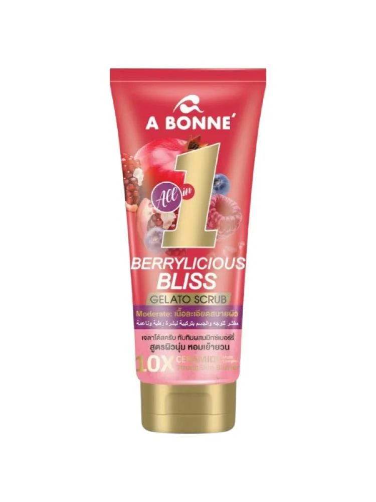 A Bonne' Face Body Cream Scrub Pomegranate Mixed Berries 300 G. A Bonne Face Body Cream Scrub Pomegranate Mixed Berry 300 g. - Image 1