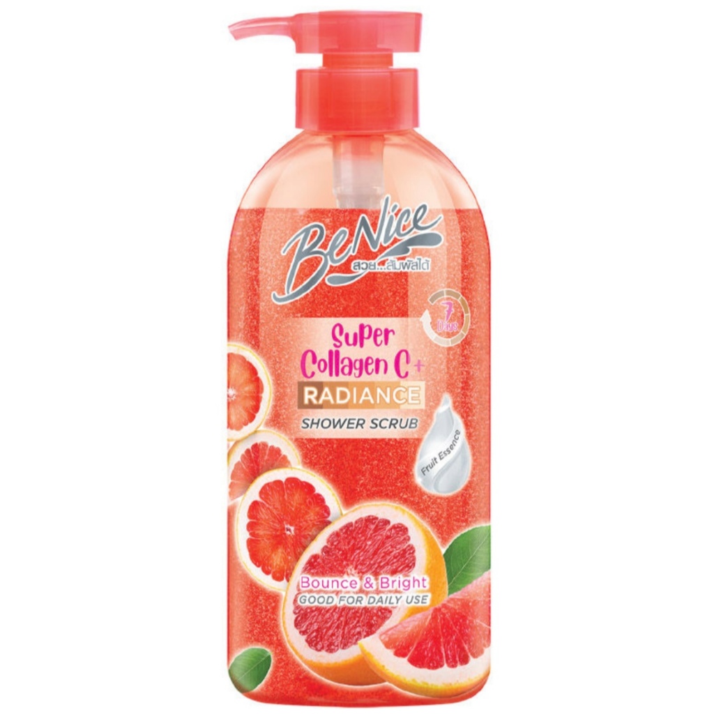 Benice Shower Scrub Super Collagen C+ 450 Ml. บีไนซ์ ชาวเวอร์สครับ - Image 1