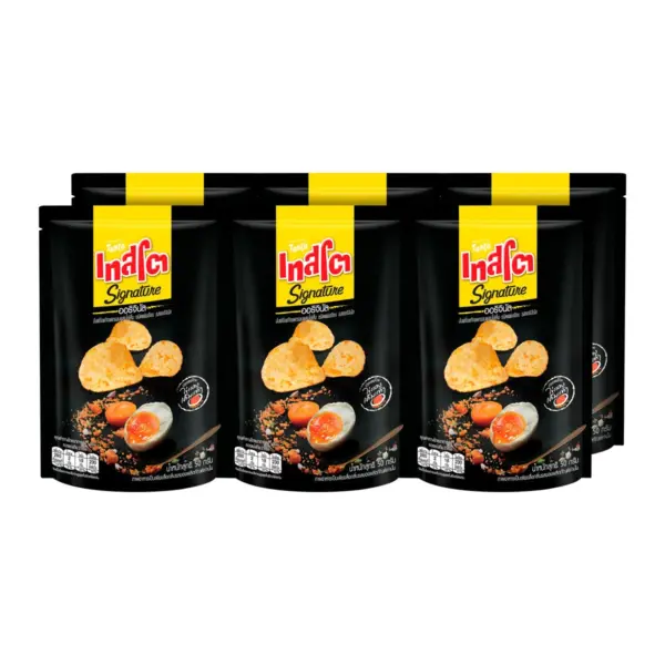 เทสโต ซิกเนเจอร์ แผ่นเรียบ รสไข่เค็มออริจินอล 50 ก. x 6 ชิ้น