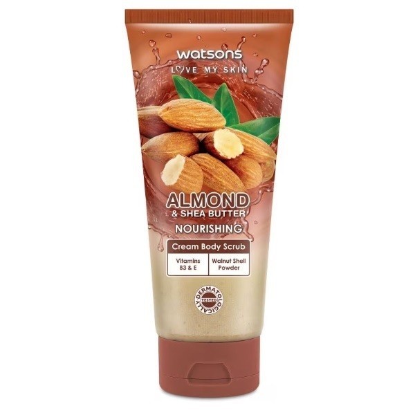 Watsons Almond Shea Butter Cream Body Scrub 200g. วัตสัน อัลมอนด์ เชีย บัตเตอร์ ครีม บอดี้ สครับ 200ก. - Image 1
