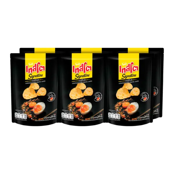 เทสโต ซิกเนเจอร์ แผ่นเรียบ รสไข่เค็มออริจินอล 90 ก. x 6 ชิ้น