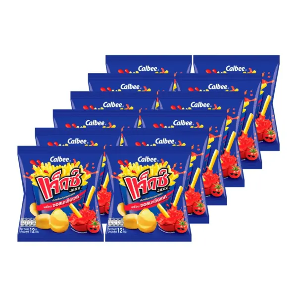 Jack's Potato Sticks with Tomato Sauce 12g. Pack of 12