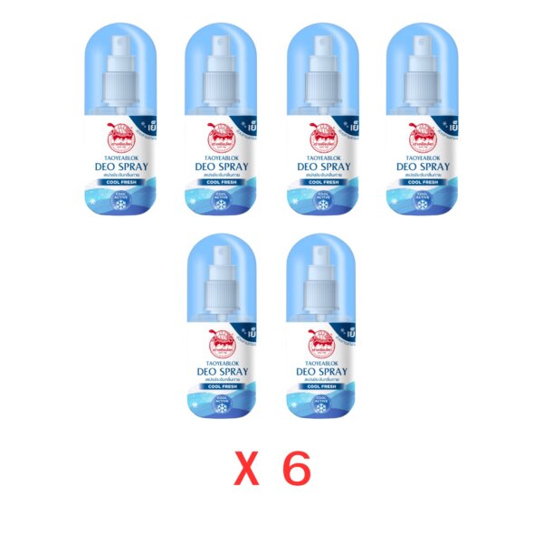 สเปรย์ระงัยกลิ่นกาย เต่าเหยียบโลก (Cool Fresh) (6ขวด)