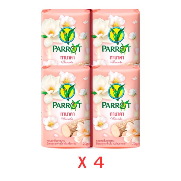 สบู่นกแก้ว กลิ่นทานาคา (แพ็ค4)