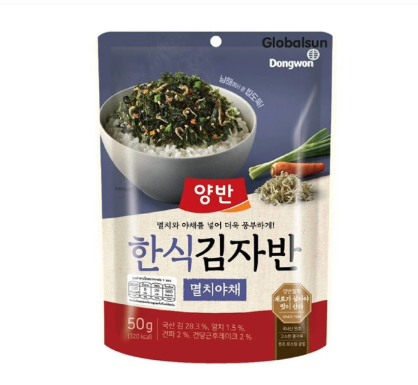 สาหร่ายโรยข้าวยังบันปลา ผัก50กX1