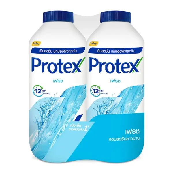 โพรเทคส์ แป้งเย็น กลิ่นเฟรช 280 ก. x 2