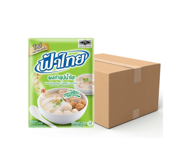 ฟ้าไทย ผงทำซุปน้ำใส 75 ก. x 80