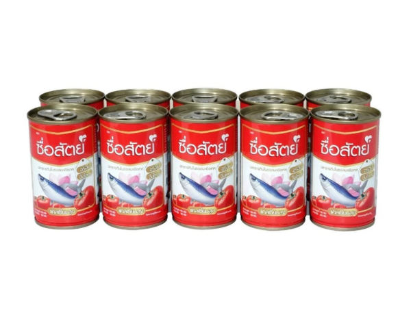 ซื่อสัตย์ปลาซาร์ดีนกระป๋องในซอสมะเขือเทศ 10 กระป๋อง