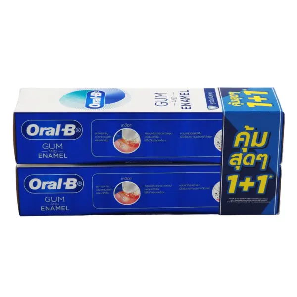 ออรัล-บี ยาสีฟัน กัมแอนด์อินาเมล สูตรป้องกันฟันผุ 90 กรัม แพ็คคู่