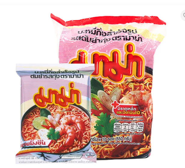 products2FS88Z212Fimages2F1770803816745_Screenshot202026-02-1120165643.png มาม่า บะหมี่กึ่งสำเร็จรูป รสต้มยำกุ้ง 55 ก. 10 ซอง - Image 1