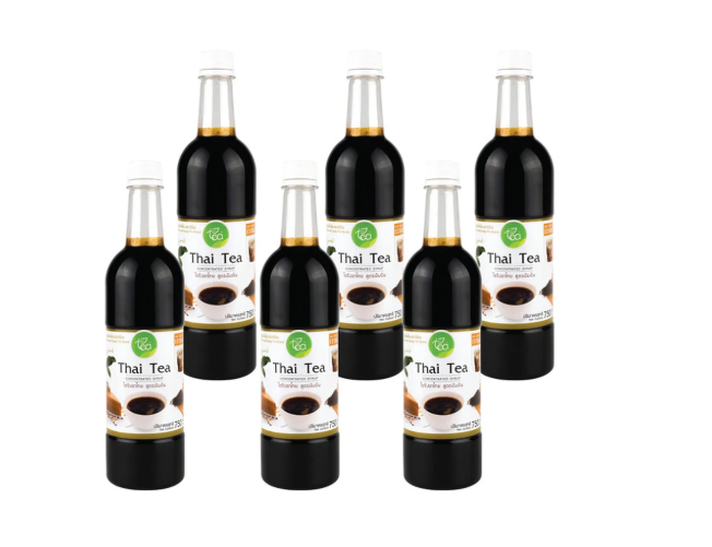 ทีอีเอ ไซรัปชาไทย สูตรเข้มข้น ขนาด (750 มิลลิลิตร) x 6 ขวด