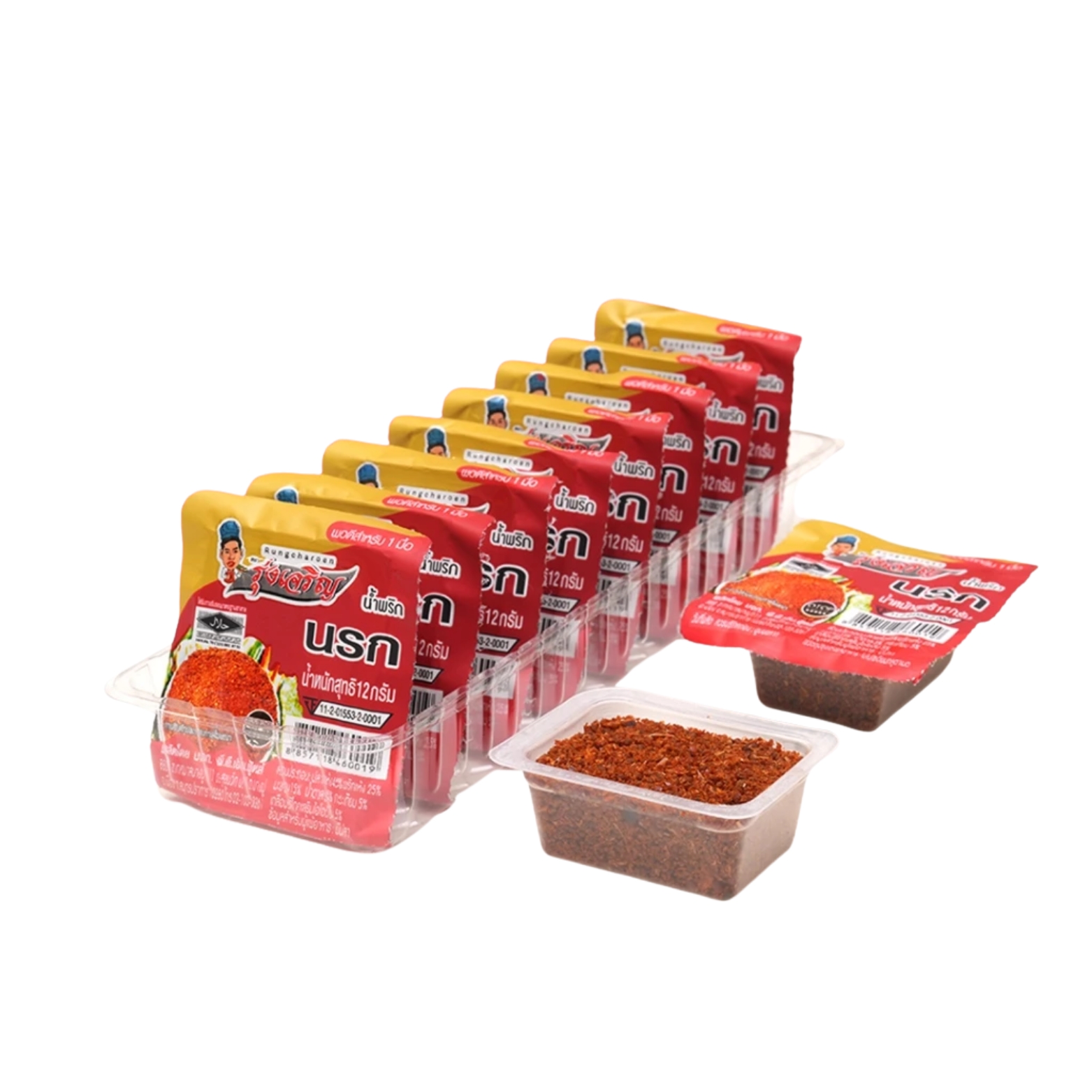 รุ่งเจริญ น้ำพริกนรก (12g x 9)