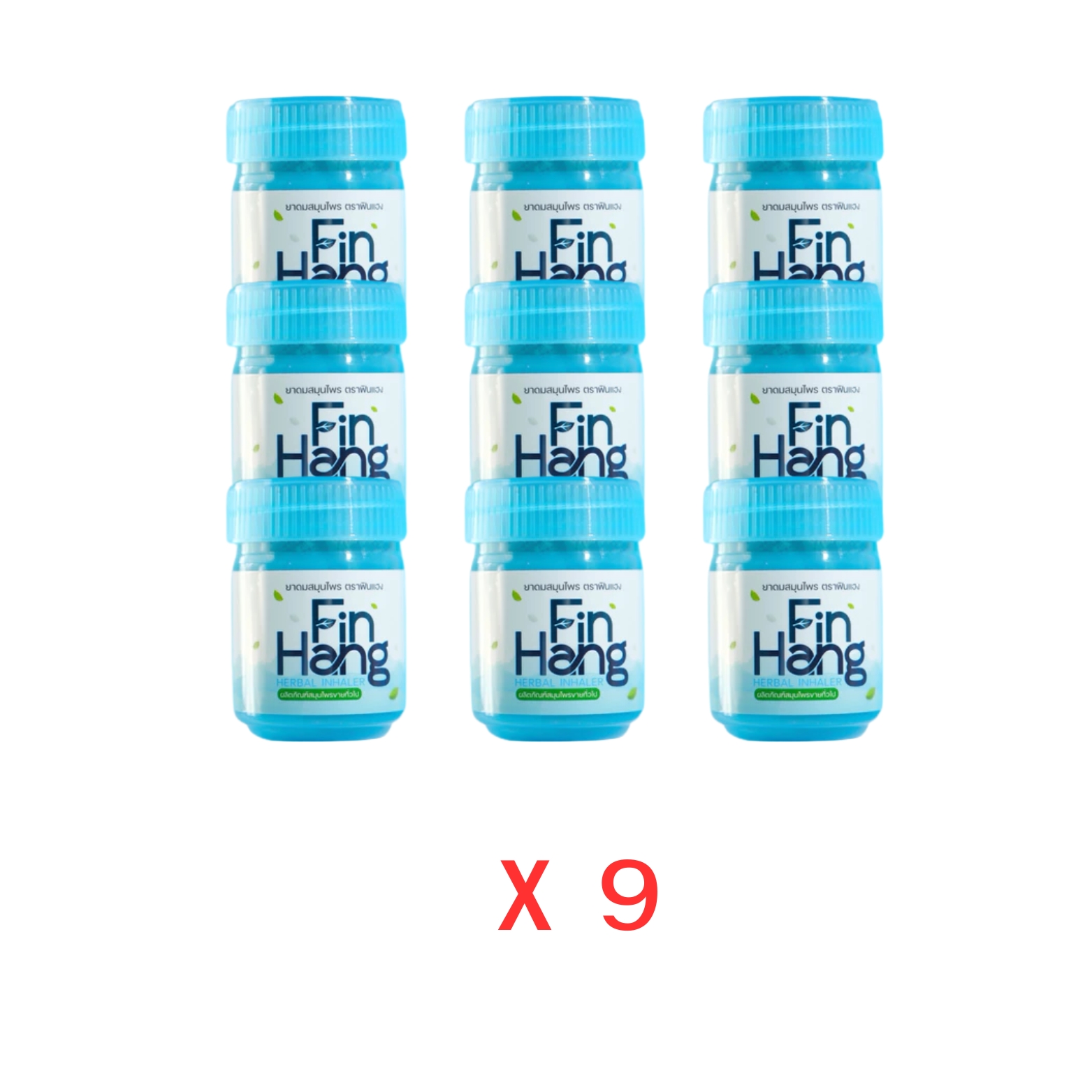 ยาดมสมุนไพร ตรา ฟินแฮง (9 ขวด)