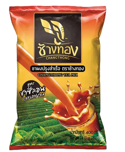 ช้างทอง ชาผง สูตรชาซีลอน 400 ก.