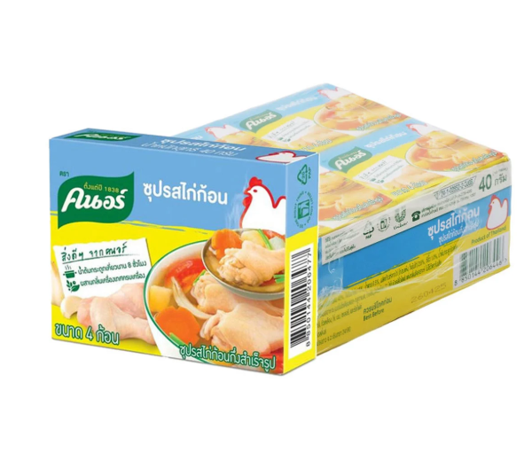 คนอร์ ซุปก้อนไก่ 40 ก. 12 ชิ้น